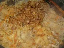 Картопляні лежні з м’ясом. пюре