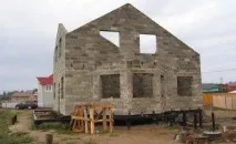 Палевий фундамент під будинок з піноблоків будинок