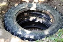 Вигрібна яма з покришок своїми руками. вигрібна