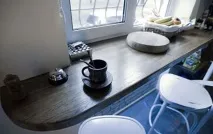 Висота стійки на кухні комфортні габарити фото приклади кухні