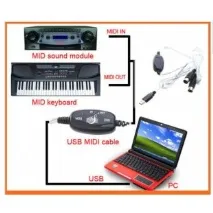 2 метри USB MIDI-кабель, Доставка поштою 10 днів midi-кабель