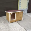 Будка для собаки warm booth утеплена обробка вагонкою собаки