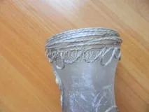Декор пляшки лляним шнуром декор