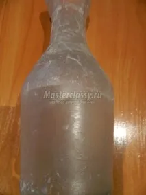 Декор пляшки лляним шнуром лляним