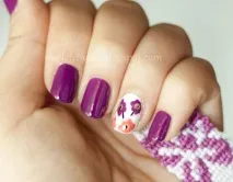 Дизайн нігтів з квітами Marimekko нігтів