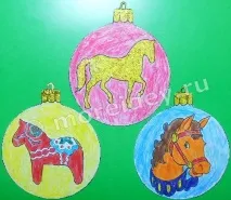 Ялинкові іграшки та листівки з коні своїми руками, МОРЕ творчих ідей для дітей іграшки