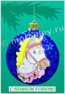 Ялинкові іграшки та листівки з коні своїми руками, МОРЕ творчих ідей для дітей іграшки