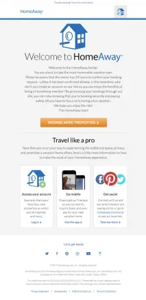 homeaway имейл потвърждение