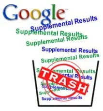 Фільтр Гугла для сайтів Supplemental Results (повна або відносна неунікальність), Заробіток у supplemental