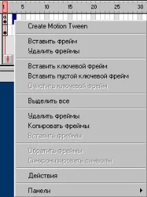 Використання панелей Flash Timeline