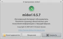 linux midori