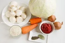 Пісні голубці з рисом та грибами рецепт з фото, Легкі рецепти рецепт