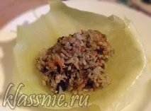 Пісні голубці з грибами та рисом - покроковий рецепт з фото грибами