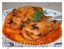Пісні голубці з грибами та рисом - покроковий рецепт з фото рецепт