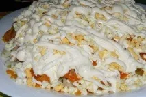 Рецепт - Салат з ковбасою, сиром та помідорами з фото салат
