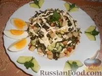 Салат із морепродуктів, Салат із огірків, рецепти з фото на 37 рецептів огірків