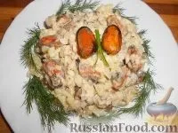 Салат із морепродуктів, Салат із огірків, рецепти з фото на 37 рецептів морепродуктів