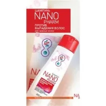 Шампунь від випадіння волосся Nano Pharm проти випадіння волосся з комплексом наночастинок металів, nano