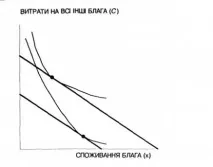 АНАЛІЗ ПОВЕДІНКИ СПОЖИВАЧА, ДОХІД І СПОЖИВАННЯ, Вибір між придбанням блага та витратами на дохід