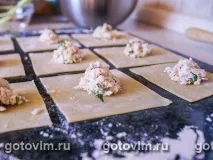 Тортелліні з куркою та сиромкамбоцола тісто