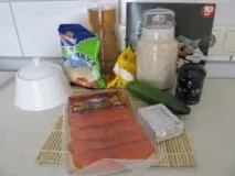 Урамаки з червоною рибою урамаки