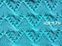 Ажурні візерунки спицями з облямівкою для початківців з фото та відео візерунки