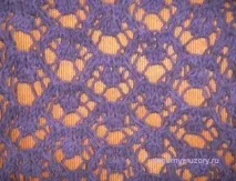 Ажурні візерунки спицями з облямівкою для початківців з фото та відео спицями
