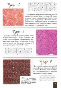 Ажурний малюнок спицями з сердечками з описом та схемами малюнок