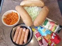 Смачні хот-доги з сосисками та овочами - як зробити хот-дог вдома, покроковий рецепт з фото хот-доги