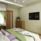 Зелені спальні, спальня в зеленому кольорі, спальня взелених тонах, Фото - Фото дизайну інтер’єру спальні