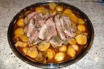 Запечена бараняча нога - покроковий рецепт з фото на нога