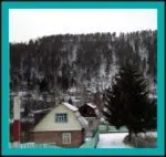Зимові пейзажі на дачі на околицях Красноярська фото околицях