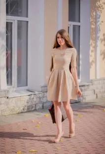 Бежева сукня фото, Модні сукні бежева