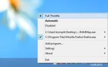 FullThrottle. Ще один розгінник для Windows розгінник