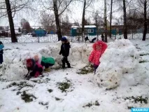 Фотозвіт «Як ми сніжну фортецю будували! » фотозвіт