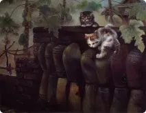Китайський олійний живопис кішка