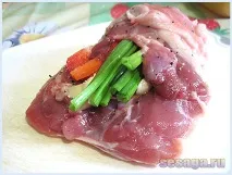 Курячий рулет з начинкою з овочів, Для дому, для сім’ї начинкою
