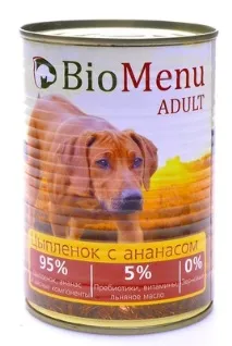 BioMenu, Консерви собак