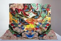 Багатошарові ілюстрації, що нагадують дитячі книжки-розкладачки нагадують