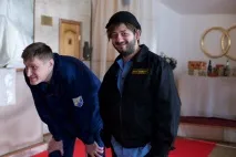 Михайло Галустян та Дмитро Нікулін розповіли про зйомки серіалу «Бородач» михайло