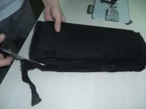 Перетяжка козирків корейською алькантарою, що самоклеїться. корейською