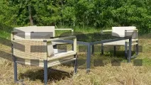 Садовий гарнітур Cube – чудове рішення облаштувати місце відпочинку на природі! садовий