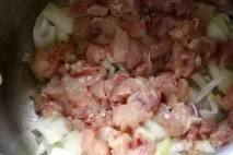 Рецепт Запіканка овочева, З куркою та кабачками куркою