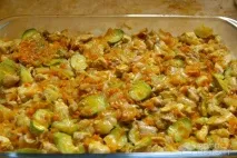 Рецепт Запіканка овочева, З куркою та кабачками овочева
