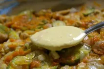 Рецепт Запіканка овочева, З куркою та кабачками куркою