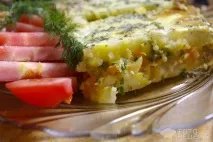 Рецепт Запіканка овочева, З куркою та кабачками рецепт