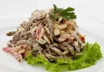 Салат з яловичої мови, покрокові рецепти приготування рецепти