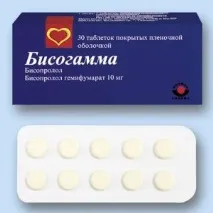 Бісогамма інструкція із застосування, ціна, відгуки, аналоги таблеток Бісогамма інструкція