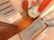Дизайн невеликої ванної кімнати ідеї інтер’єру стандартного типового санвузла з кутовим. невеликої