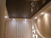 Дизайн натяжних стель у спальні фото натяжних